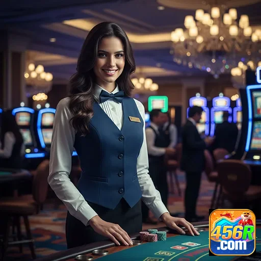 Ilustração de Aproveite a Diversão dos Jogos de Slots e Live Gaming na 456r